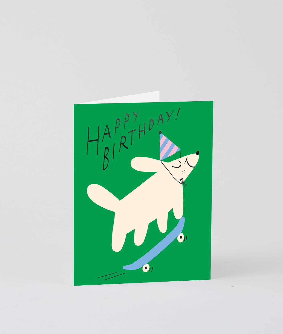 Happy Birthday Skateboarding Dog Card