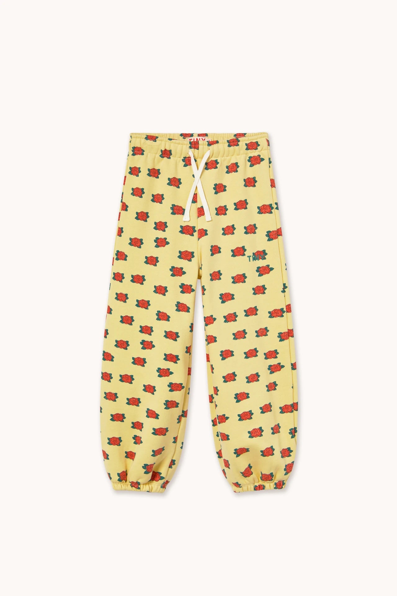 Camelias pattern sweatpants