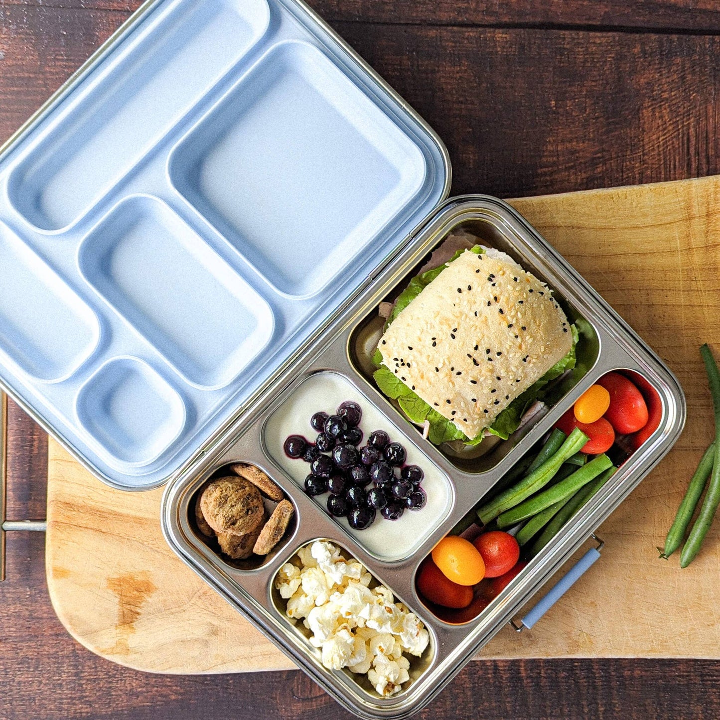 Bento Box 5 - Stainless Steel - Leak Proof: Limoncello