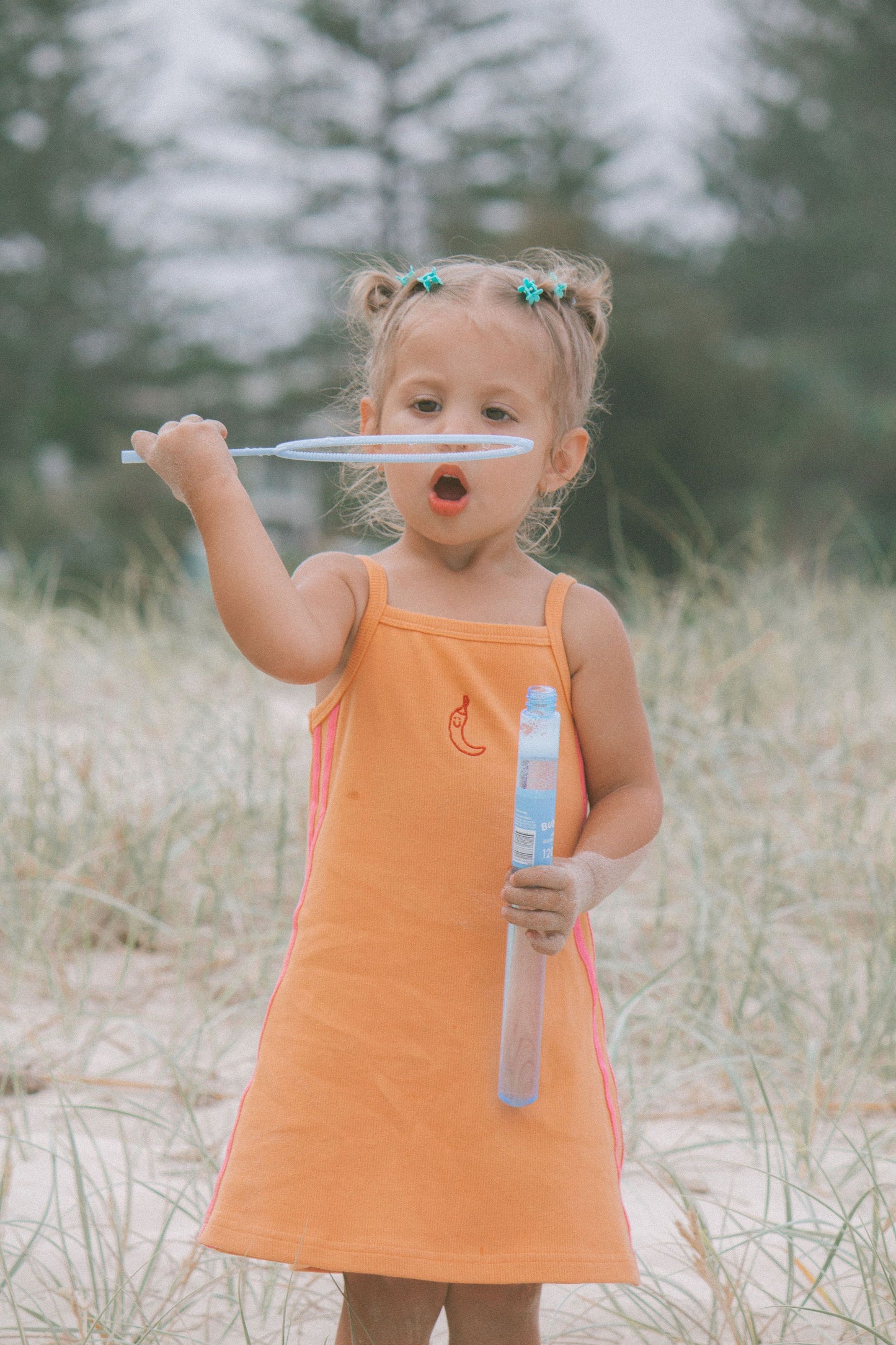 sofia sundress - tangerine