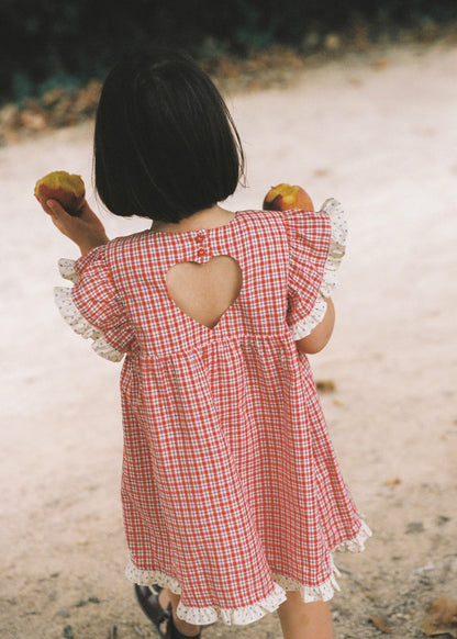 Daisy Dress | red check