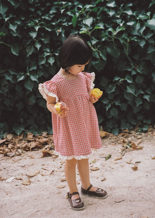 Daisy Dress | red check