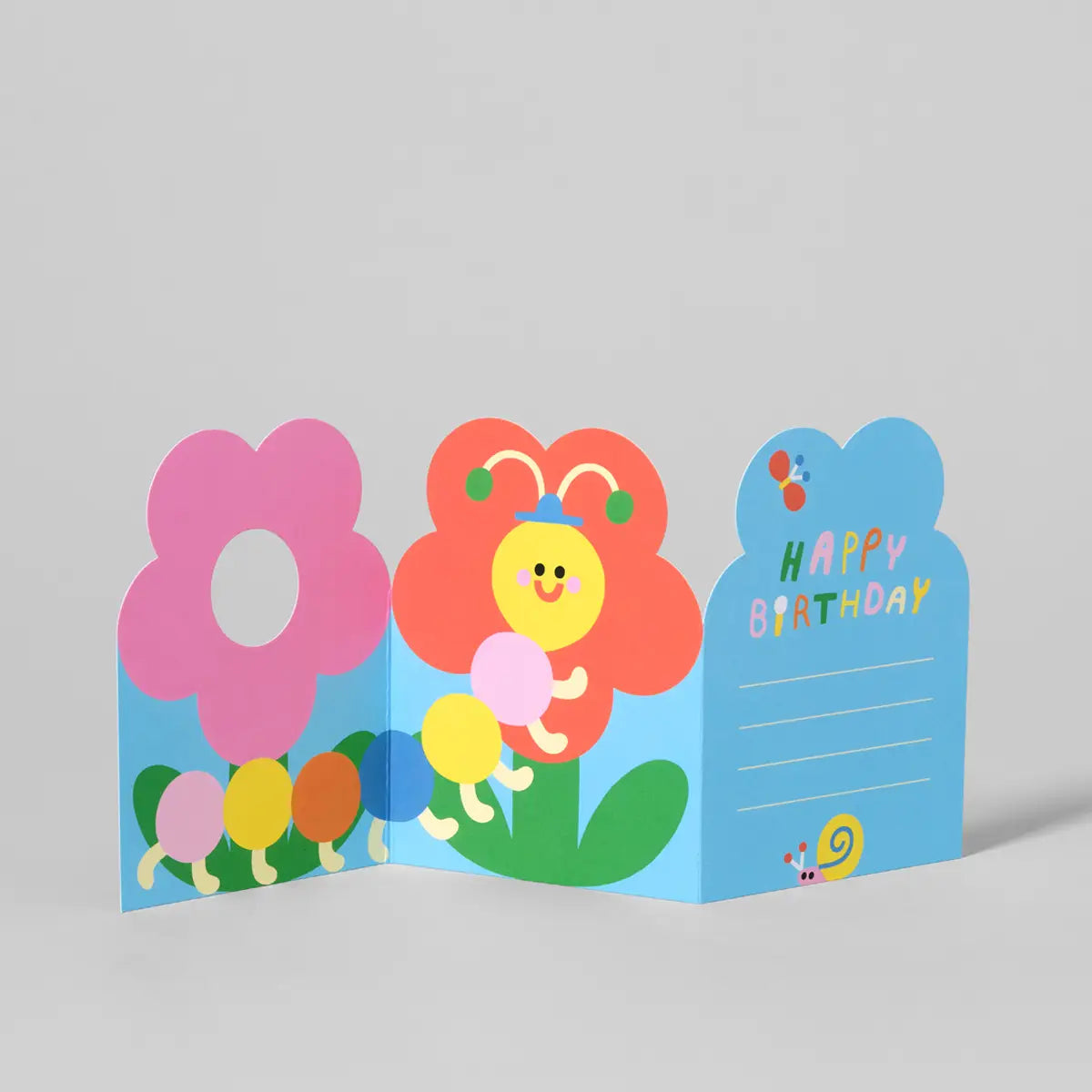 Bug & Flower fold out card