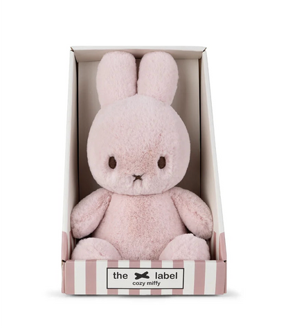 Cosy Miffy sitting in box | 23cm | soft pink