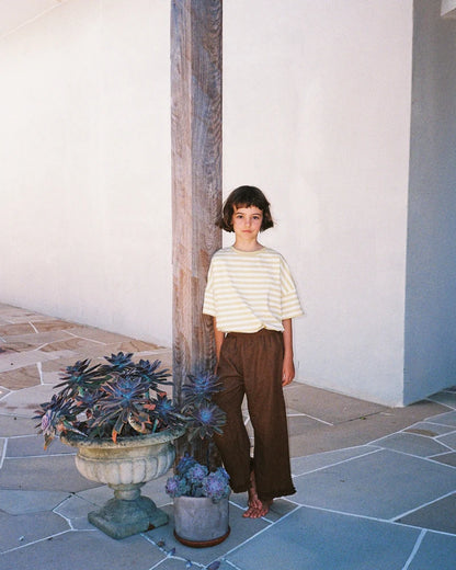 GIRLS FRILL PANT |  RUST