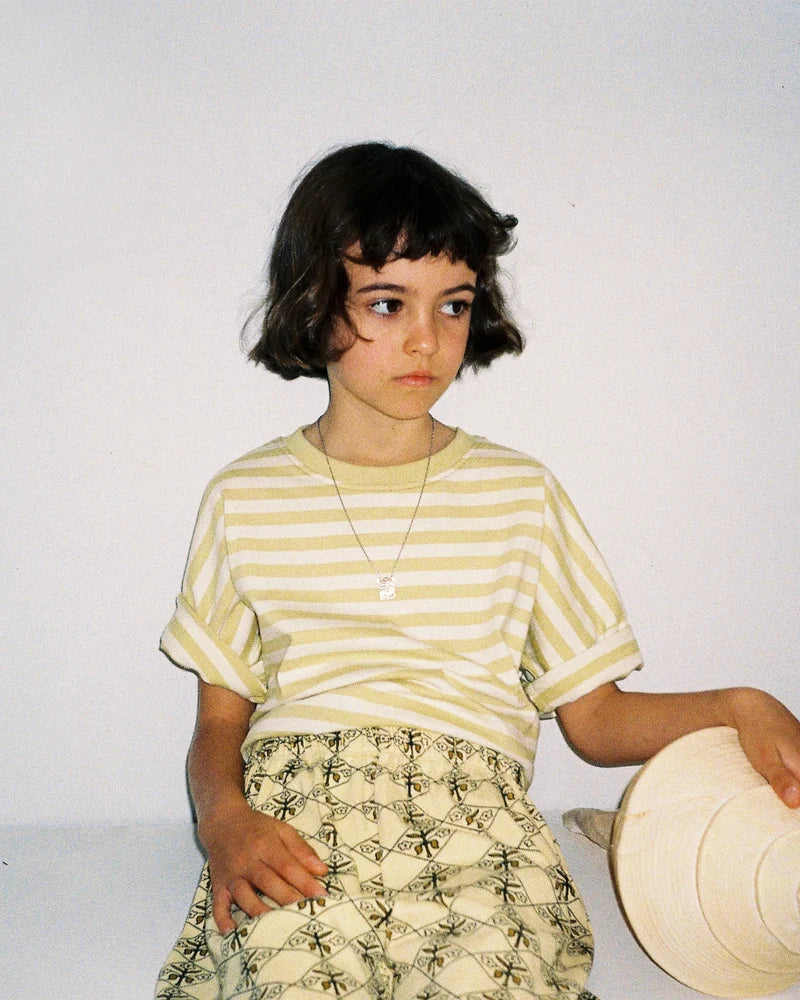 OVERSIZED TEE | BUTTER RETRO STRIPE
