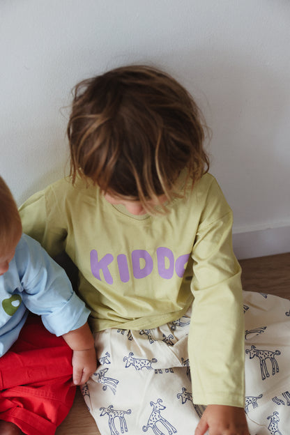 Kiddo L/S | green/purple print
