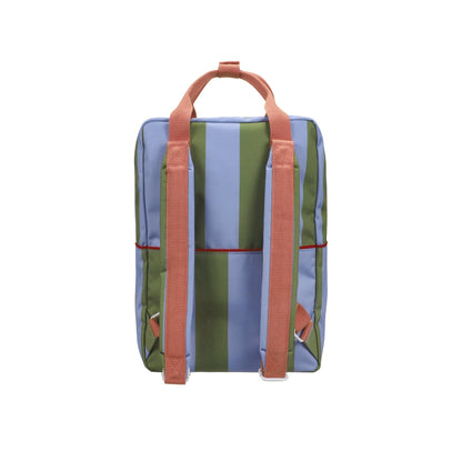 backpack large | stripes | tickling grass + cloud blue