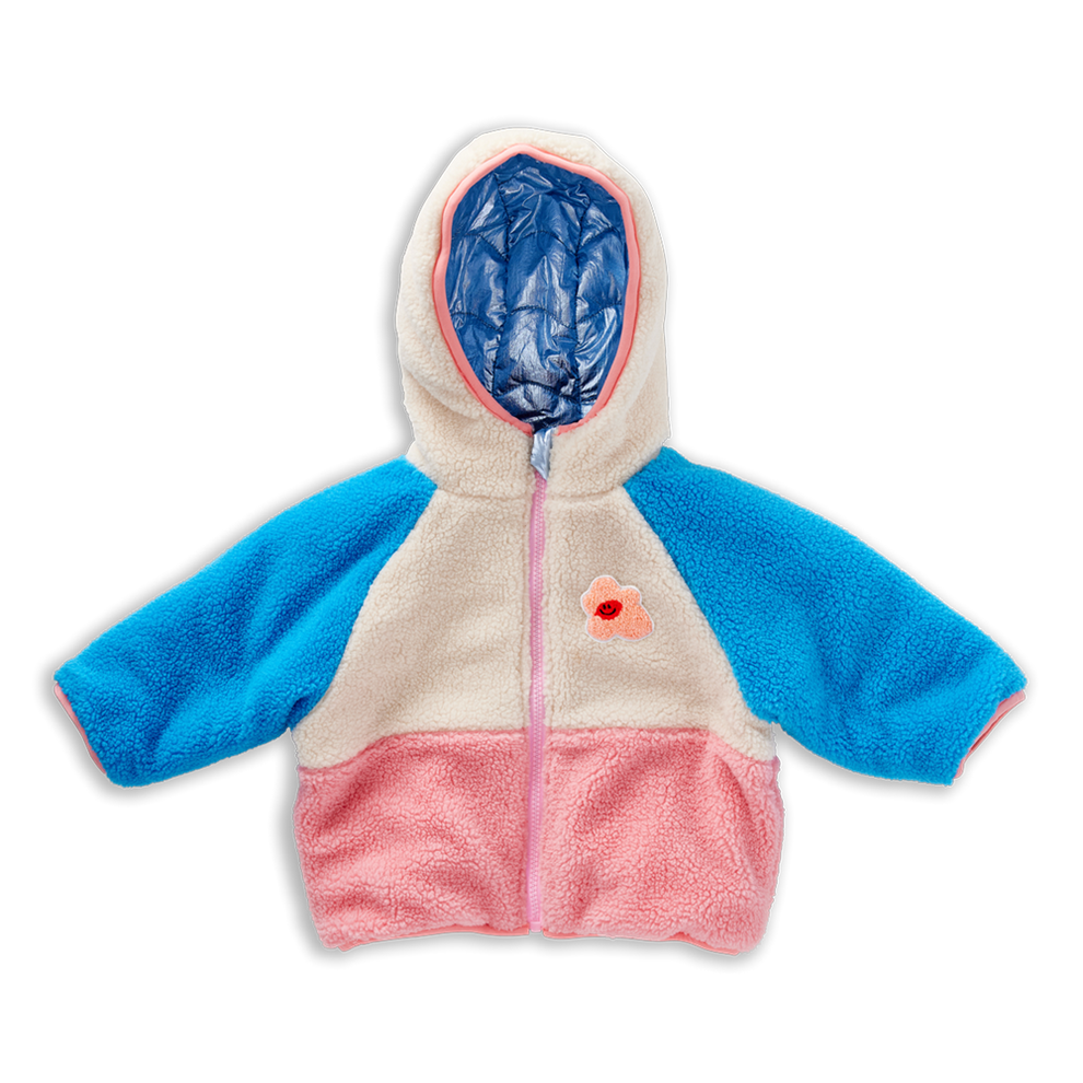Hej Blomma! Reversible Kids Puffer Jacket