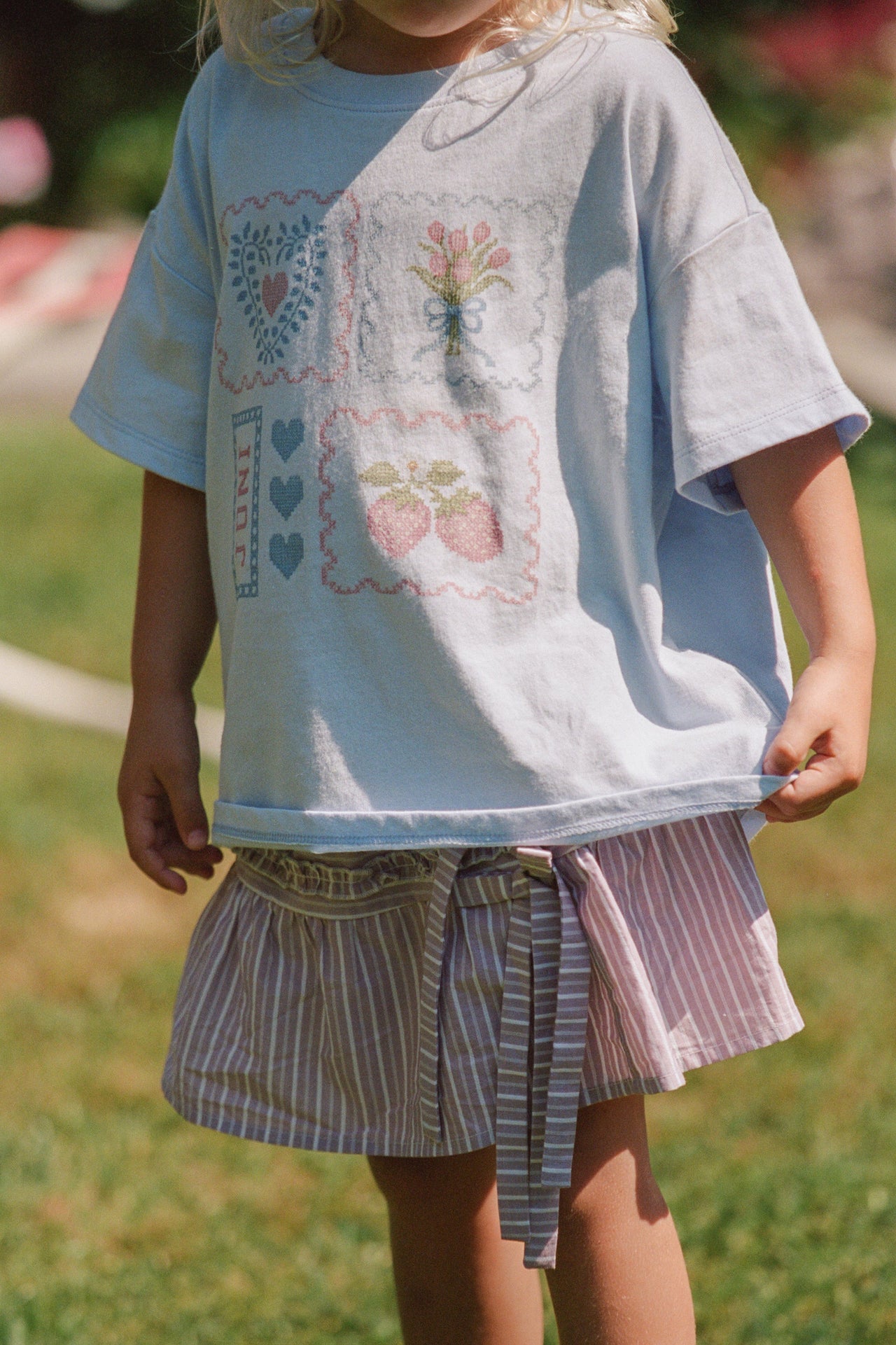 Annika Skirt | Rosa Stripe