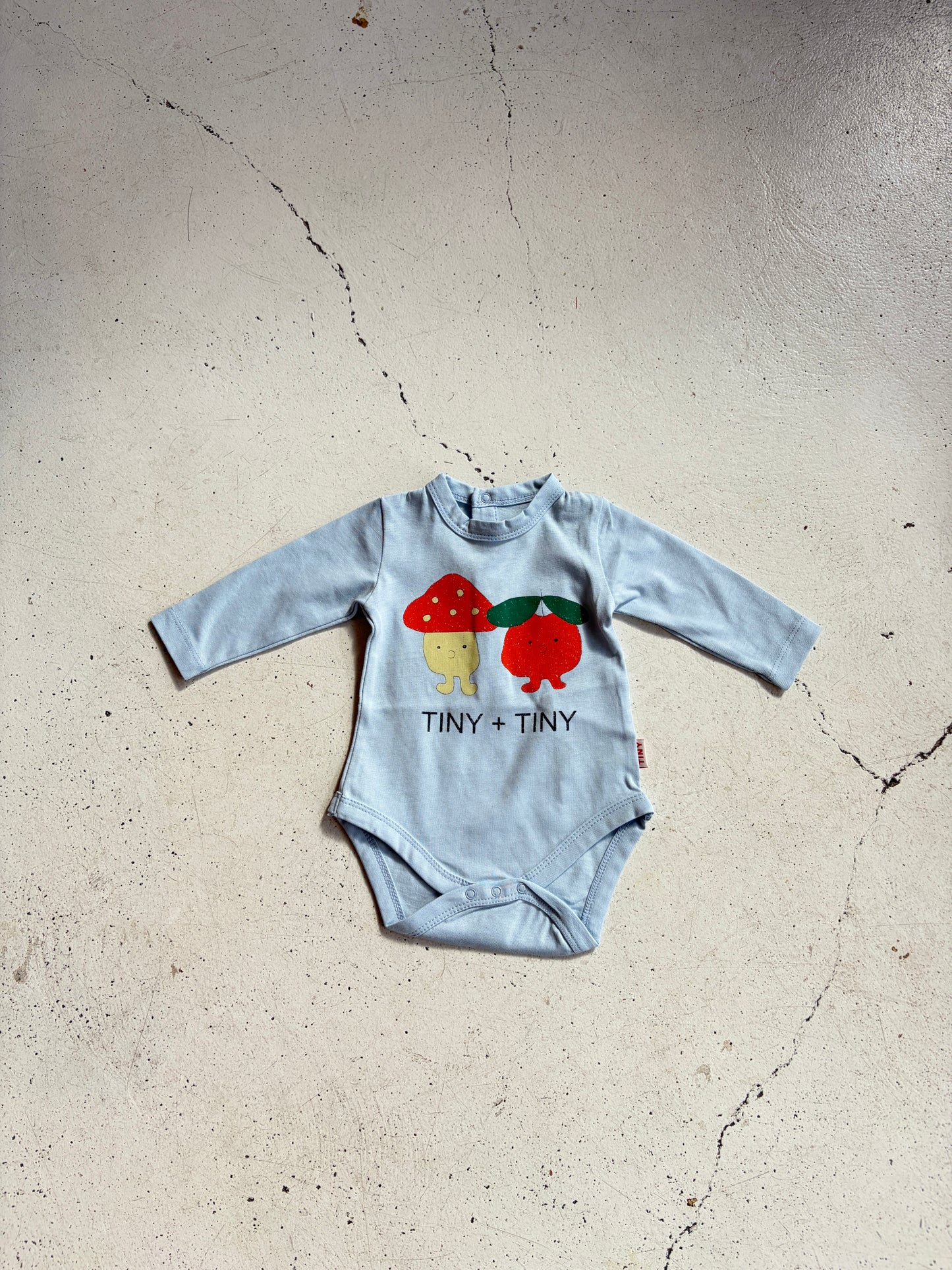 Tiny & Tiny Graphic Bodysuit | washed blue