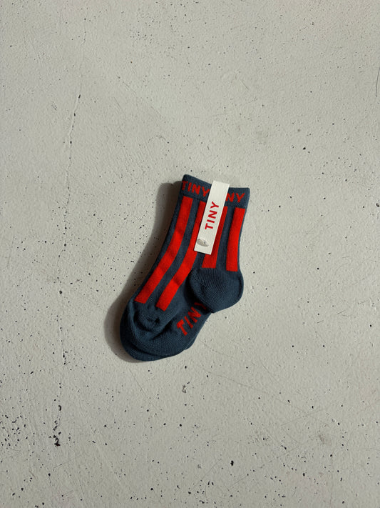 Stripes Medium Socks | summer red