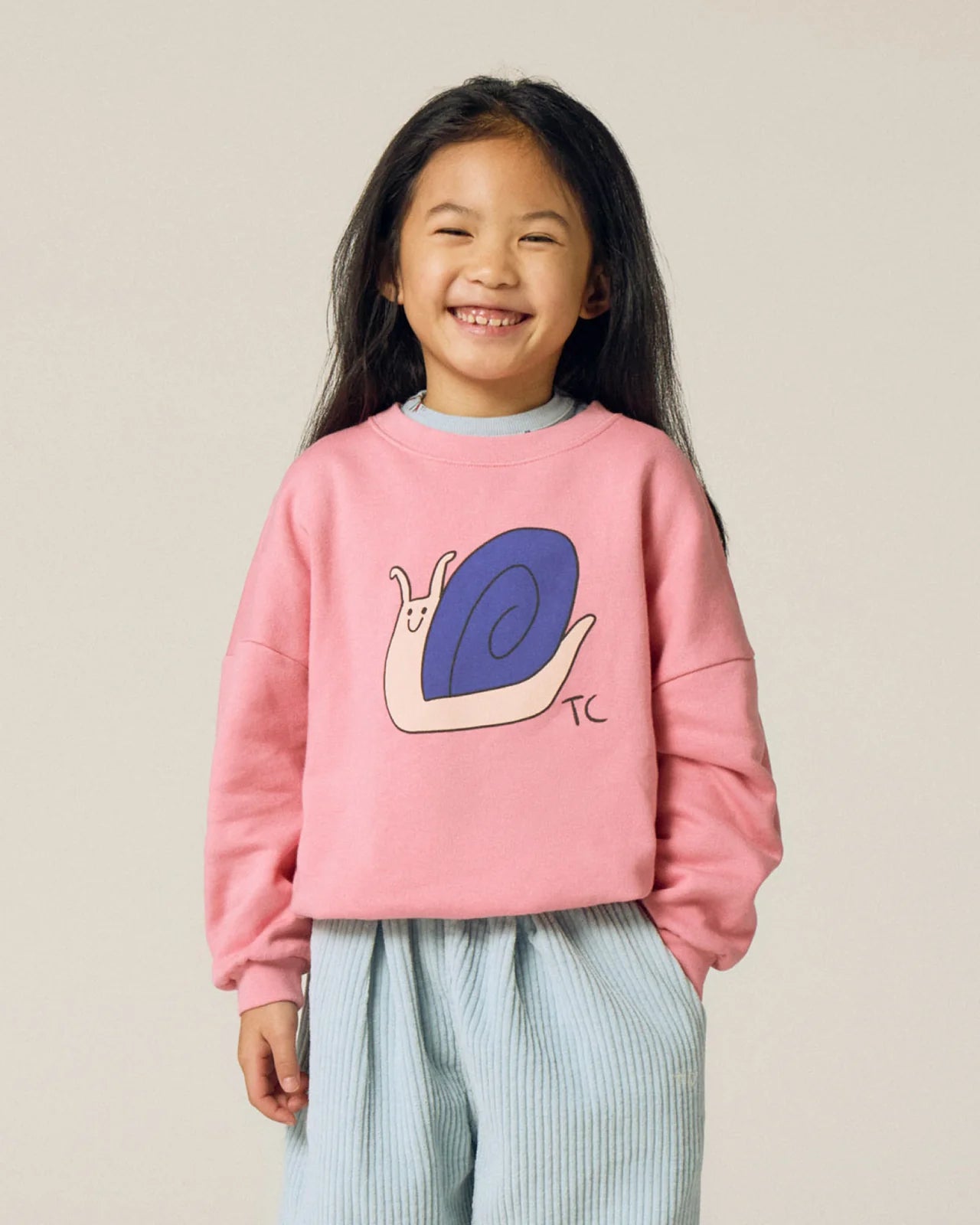 Snail Pink Sweatshirt