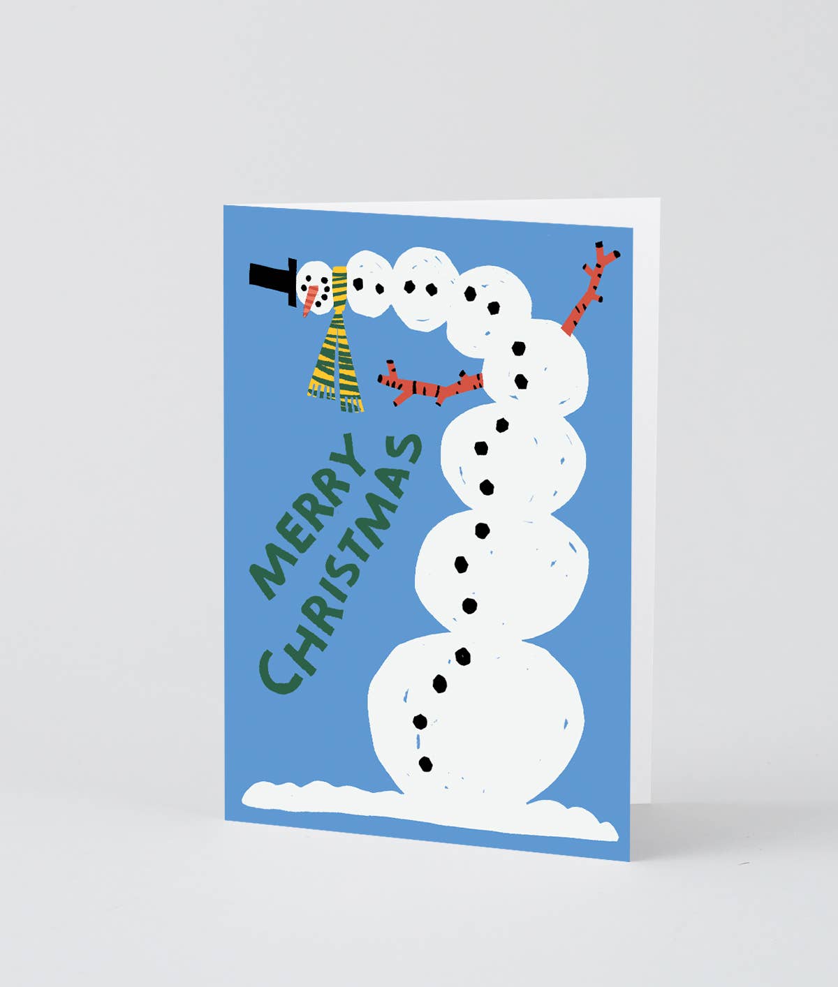 'Snowman' Embossed Holiday Greeting Card