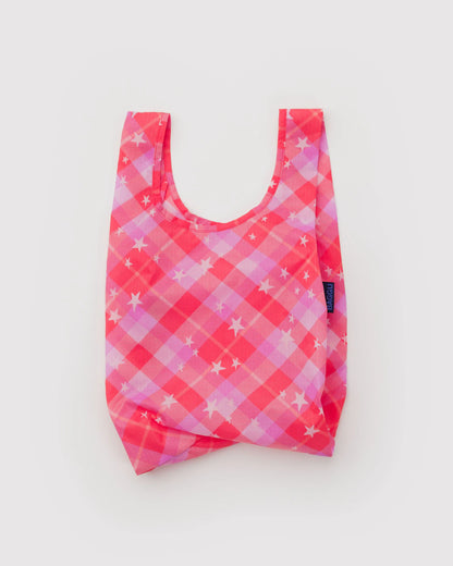 Baby Baggu | Pink star plaid