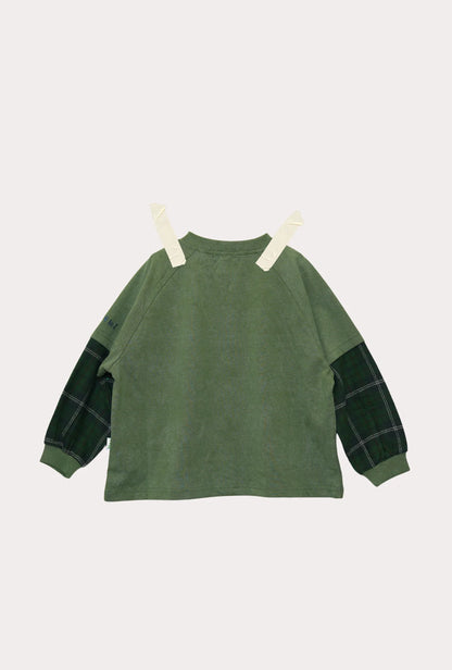 ollie double-sleeve top | hunter