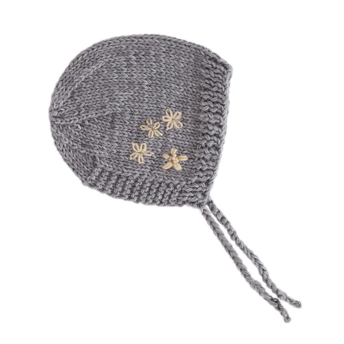 Flowers Bonnet | Grey