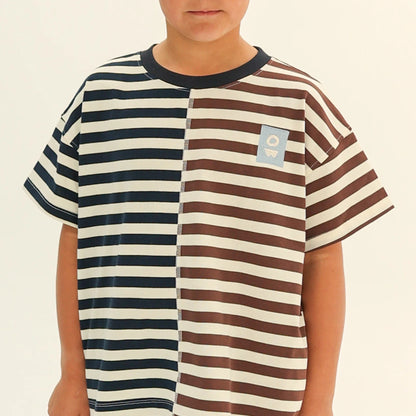 Slit Stripes Tee