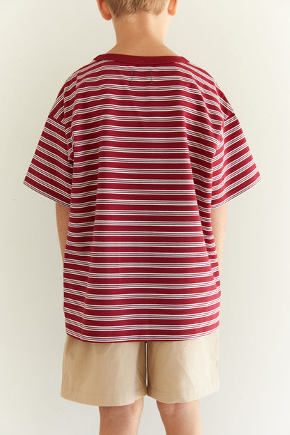 Zion Tee | Cherry Stripe
