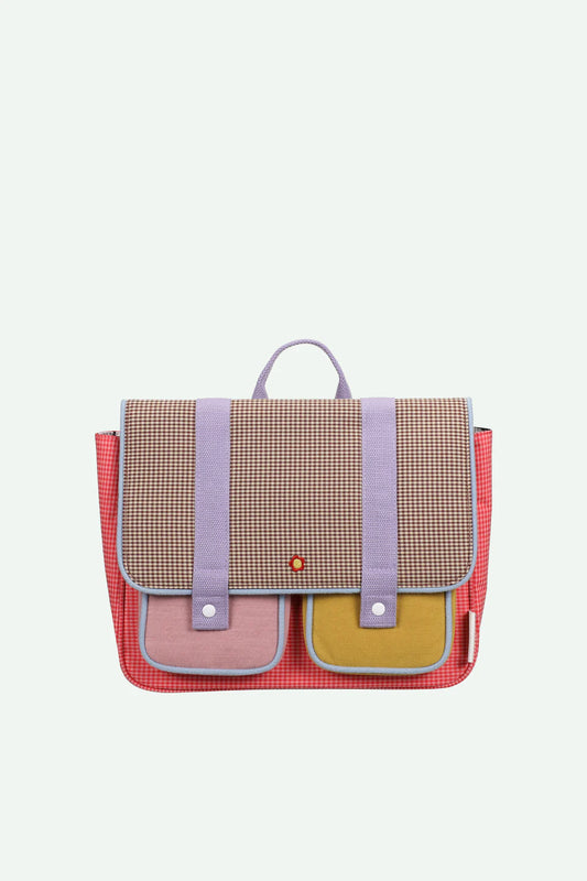 school bag | lemon tree | gingham flower + rose