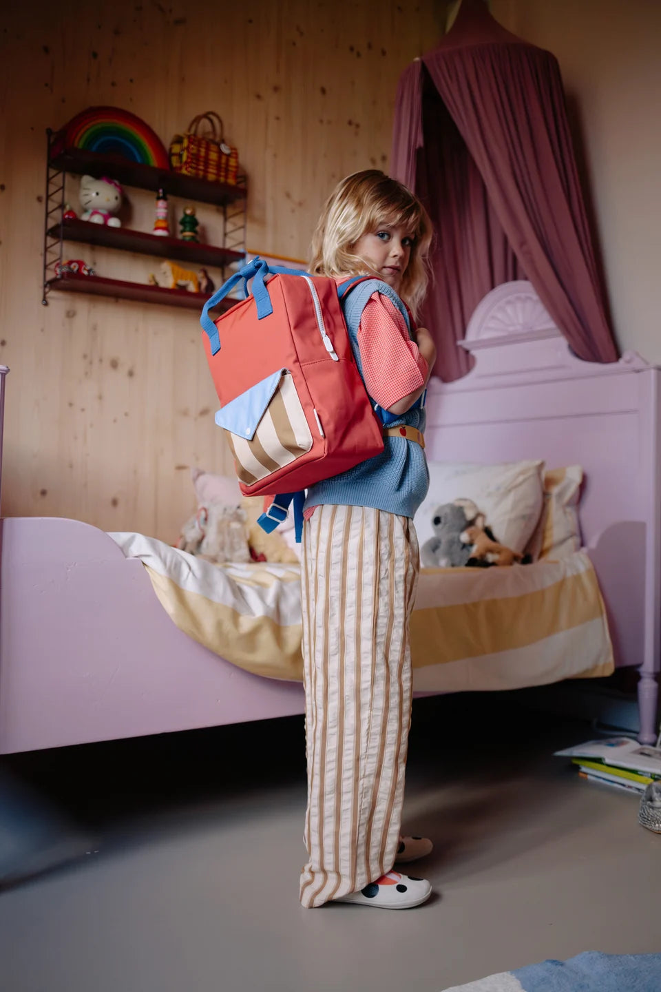 backpack medium | envelope | faded red