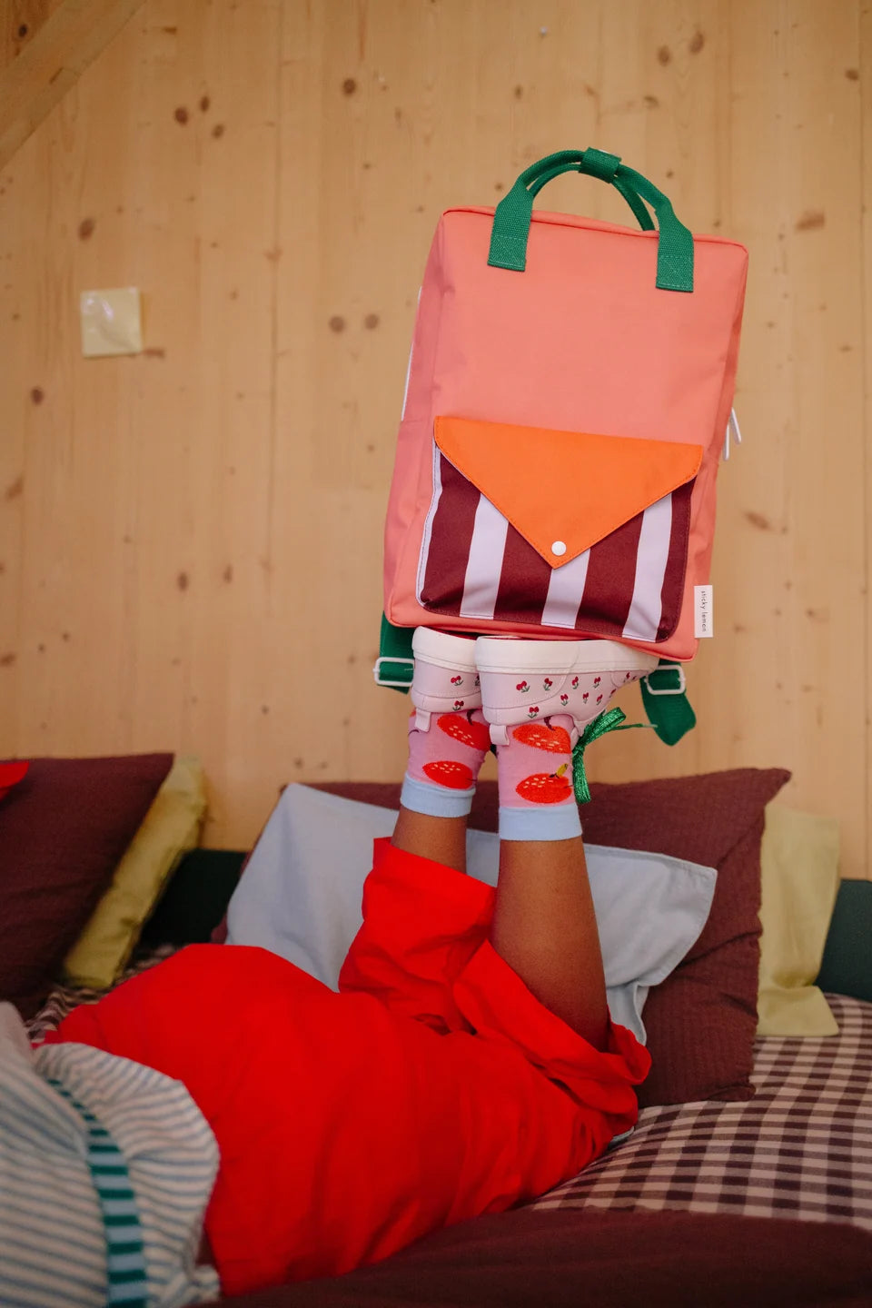 backpack large | envelope | peachy pink