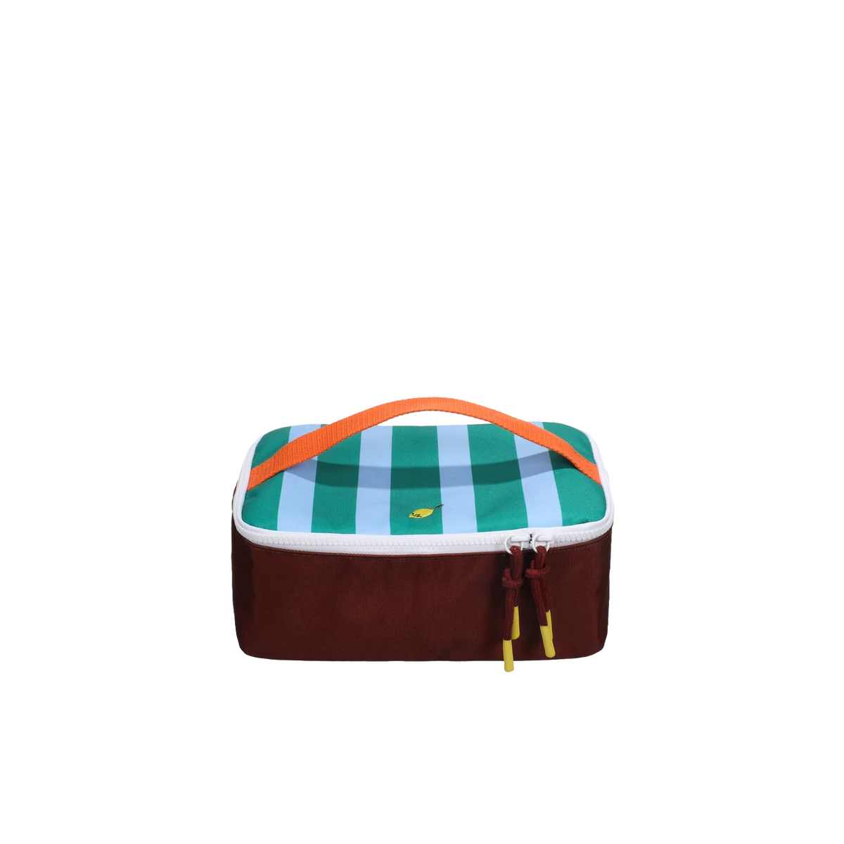 sticky lemon cooler bag - sticky memories | stripes + grass green