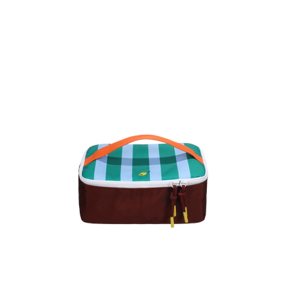 sticky lemon cooler bag - sticky memories | stripes + grass green
