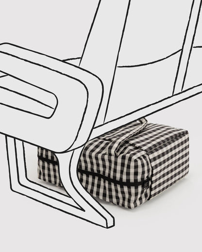 Small cloud carry on | black and cream gingham