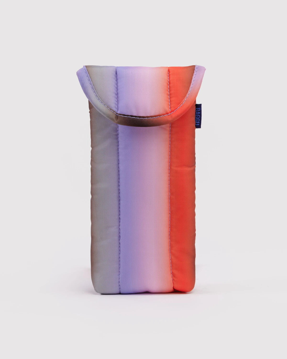 Puffy glasses sleeve | gradient stripe poppy & lilac