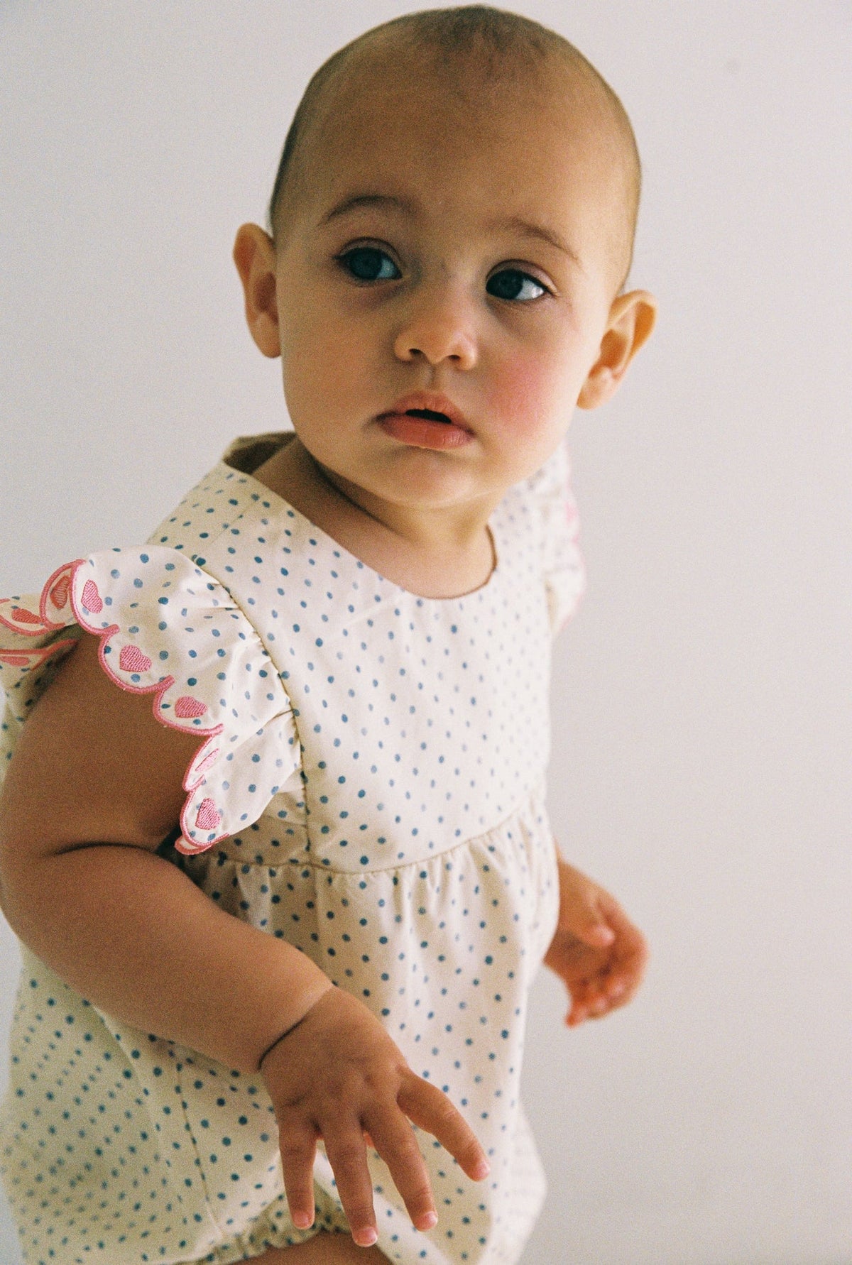 Daisy Romper | Polka Dot