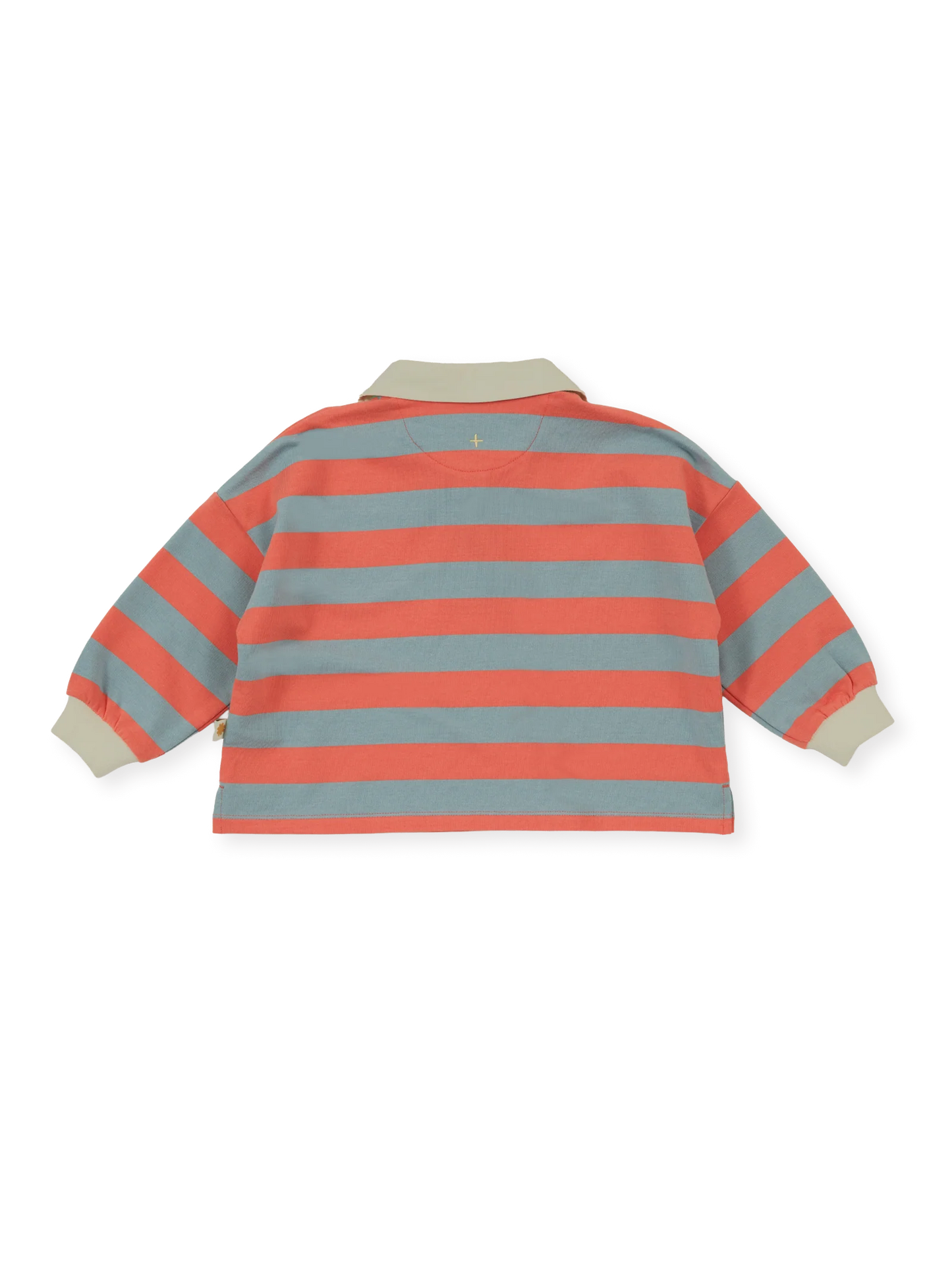 Rugby Stripe Terry Sweat Top | Orange