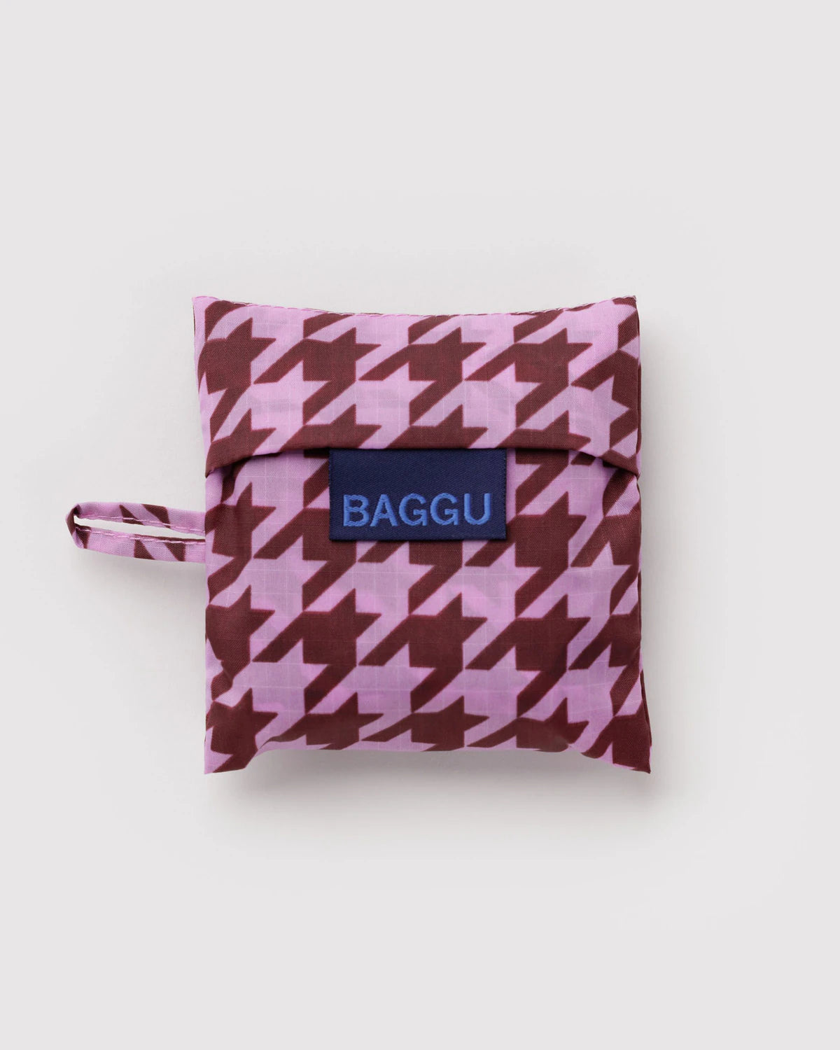 Baby Baggu | pink houndstooth