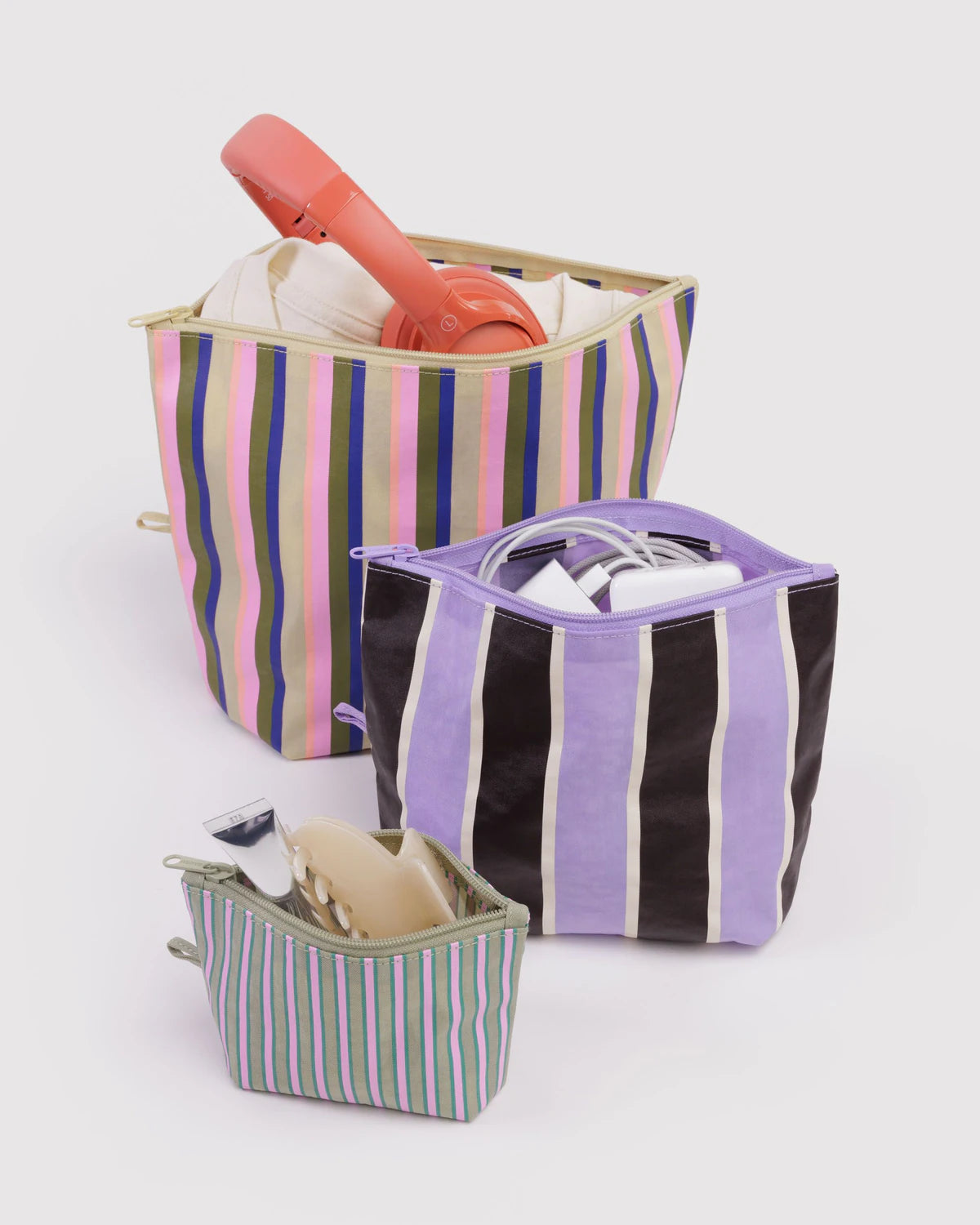 Go Pouch Set | candy shop stripes