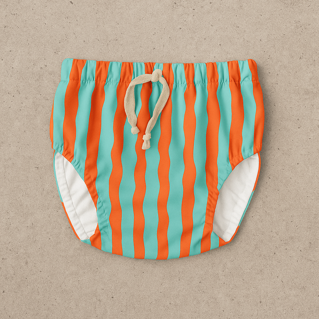 Re-usable swim nappy | sea kelp aqua