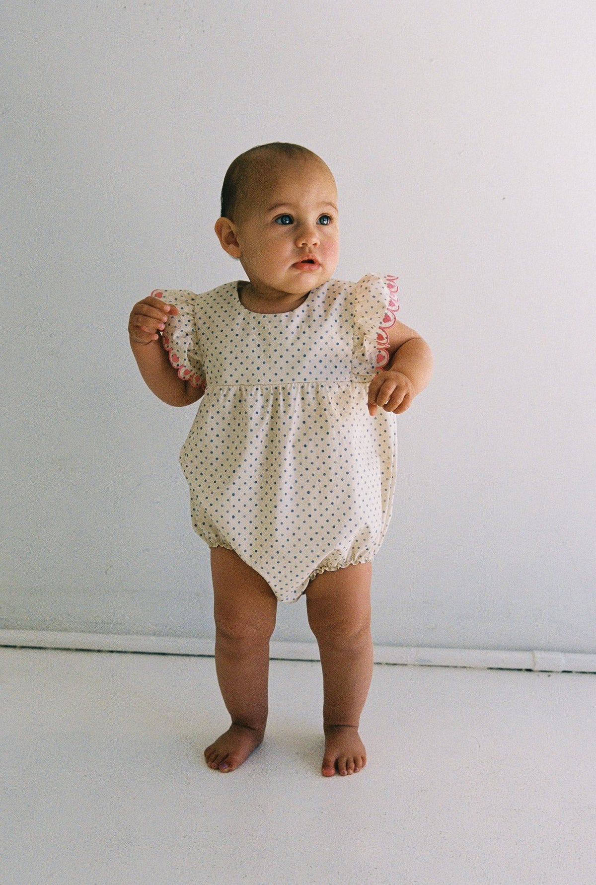 Daisy Romper | Polka Dot