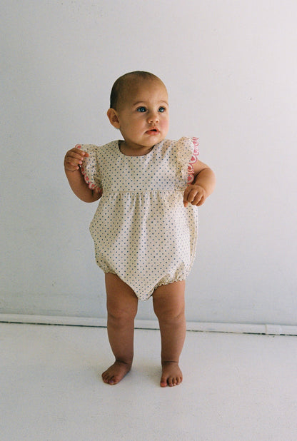 Daisy Romper | Polka Dot