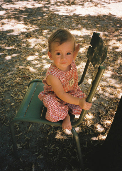 Avery Romper | red check