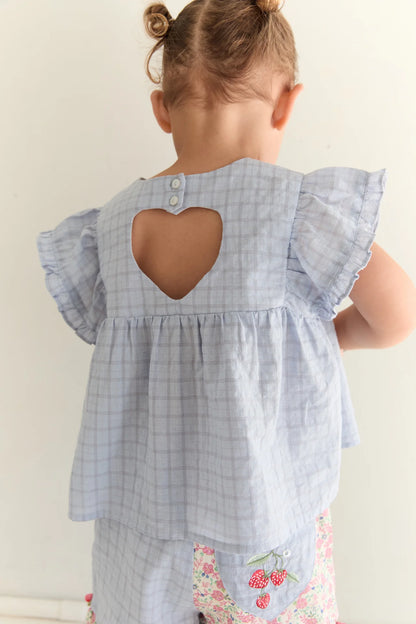 Daisy Blouse | Sky Check