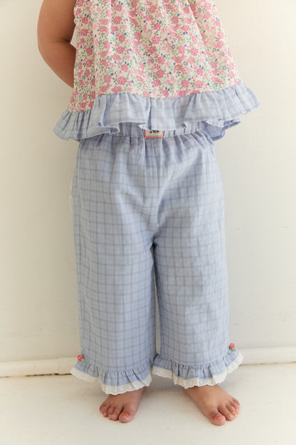 Dora Pant | Sky Gingham
