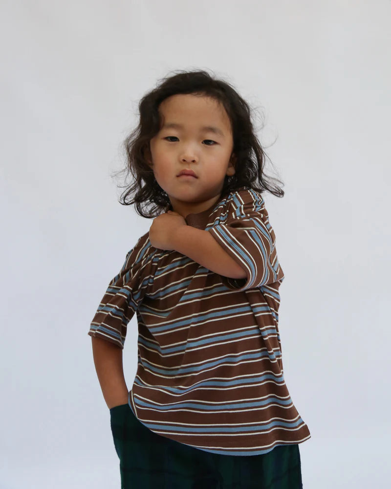 Oversized tee | coco retro stripe