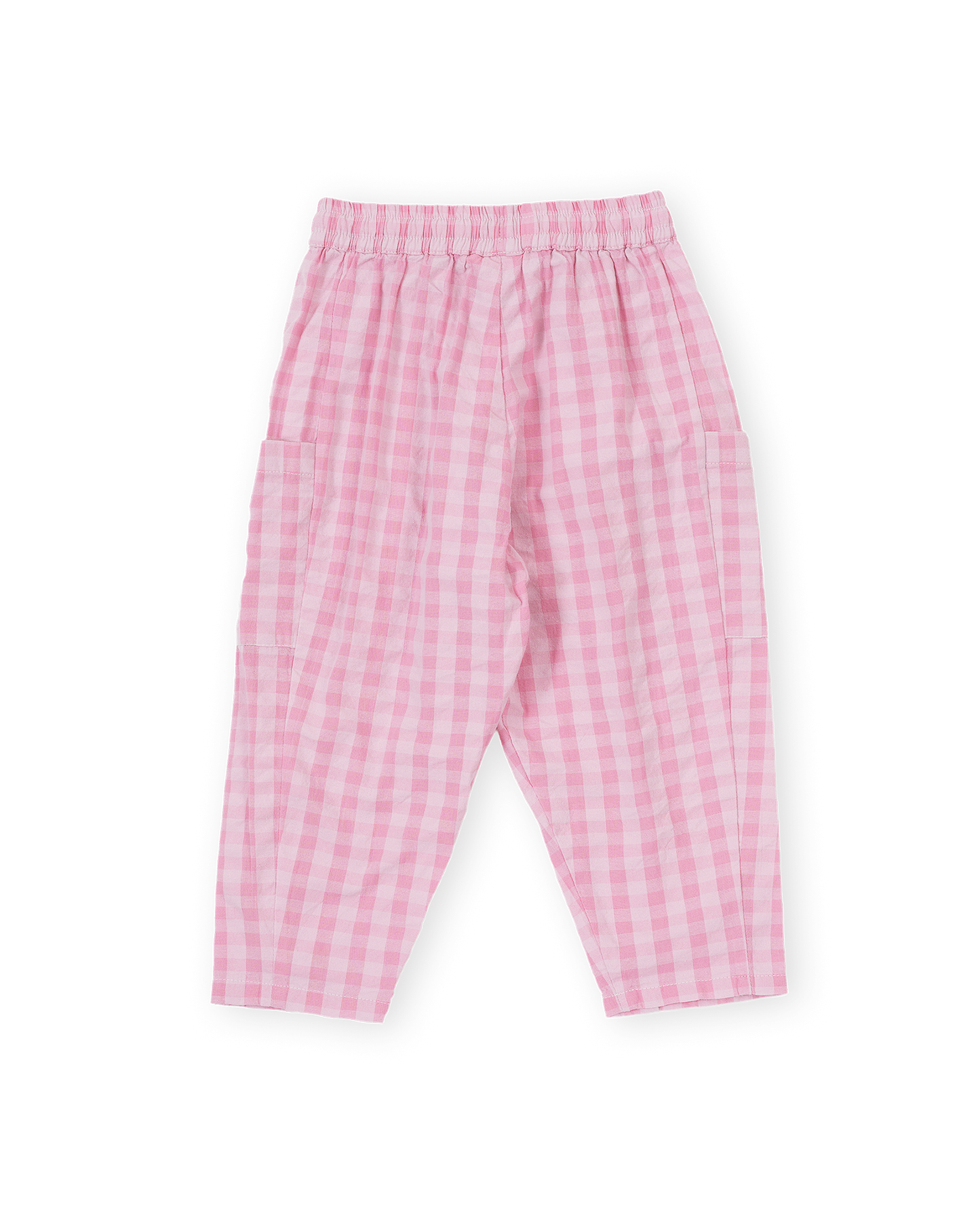 Lightweight Gingham Kit Pocket Pant | Pink