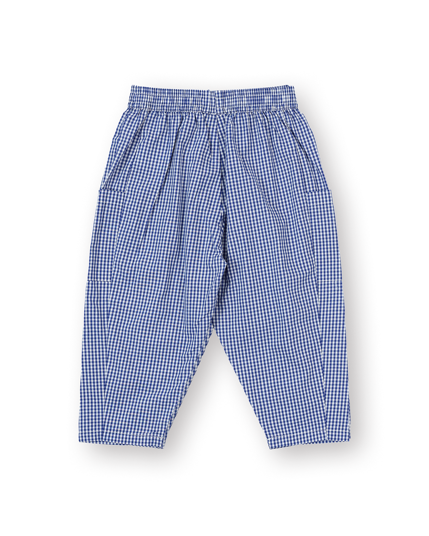 Lightweight Gingham Kit Pocket Pant | Blue