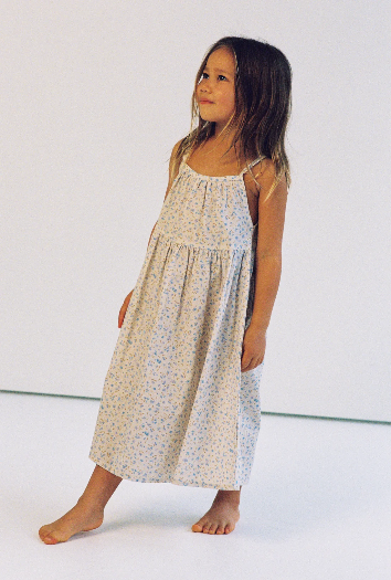 Darcy Dress | Indigo Bloom Print