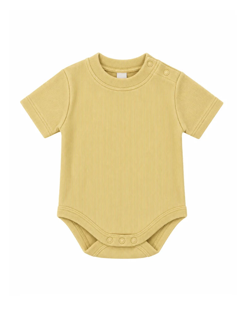 Short Sleeve Baby Body | Butter