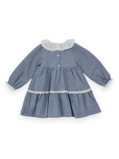 Gingham Collared Dress