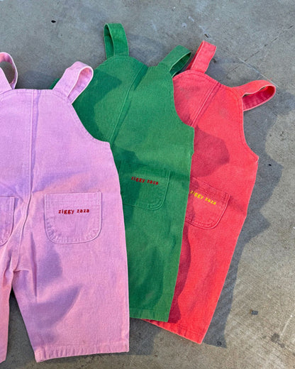 Cassius overalls | peony pink