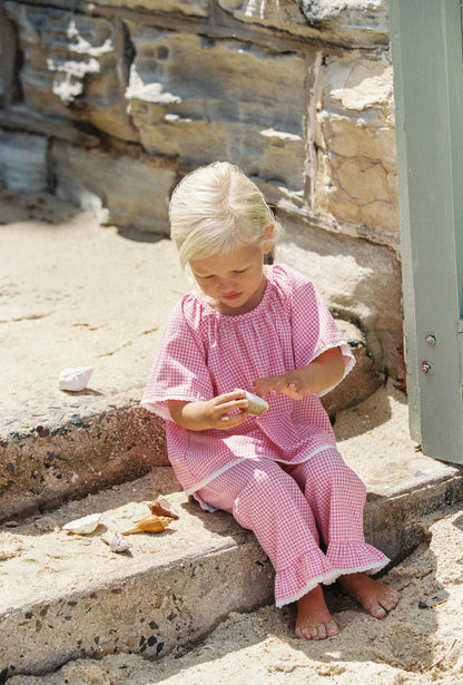 Dora Pant | strawberry gingham