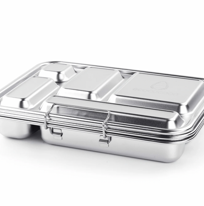 Stainless steel bento lunchbox | 5 compartments | blueberry