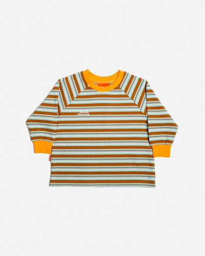 Long Sleeve T-Shirt | Green & Brown Stripes